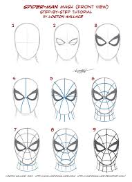 Coloriage magique spiderman dessin coloriage spiderman les beaux dessins de super heros a imprimer et colorier coloriage 348. Spider Man S Mask Tutorial By Lostonwallace On Deviantart Spiderman Drawing Spiderman Face Marvel Drawings
