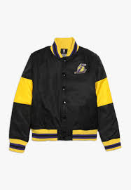Our bomber jacket styles, such as leather & baseball will help to make you stand out. Outerstuff Nba Los Angeles Lakers Throw Back Varsity Jacket Training Jacket Black Yellow Black Zalando Co Uk