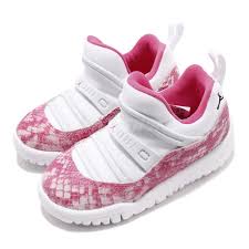 Details About Nike Jordan 11 Retro Little Flex Td Pink Snakeskin Toddler Baby Shoes Bq7104 106