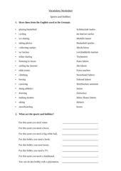 I have seven years of experience in rope skipping. oder i have seven years of experience in rope skipping. ? Englisch Arbeitsmaterialien Sports 4teachers De