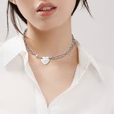 Heart Pendant Diamond Diamond Heart Pendant Necklace Tiffany Heart