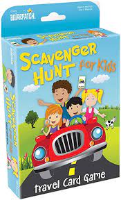 An ol' fashion road trip favorite! Amazon Com Briarpatch Travel Scavenger Hunt Card Game For Kids Activities For Family Vacations Road Trips And Car Rides Ages 7 And Up Toys Games