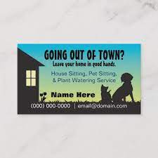House Pet Sitting Plant Watering Business Card Zazzle Com In 2021 Pet Sitting Business Pet Sitting Business Cards Pet Sitting