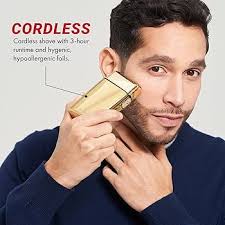 Amazon.com: BaBylissPRO Barberology Double Foil Shaver FXFS2RG ROSEFX  Professional Electric Shaver