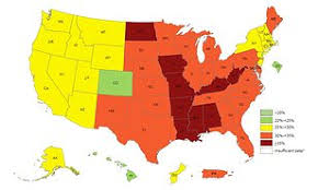 Obesity Map Reveals More Than 35 Percent Of People In Nine