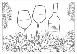 Celebrate National Coloring Book Day With Wine Coloring Pages Coloring Pages Coloring Books Toddler Coloring Book
