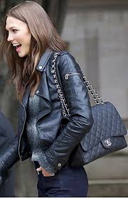 #boy chanel #cc filigree #chevron chic #classic flap #coco handle. Veste En Cuir Et Sac Chanel Fashion Chanel Jumbo Flap Fashion Week Street Style