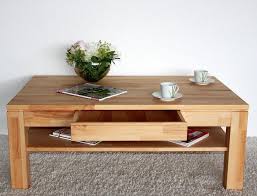 Massivholz Couchtisch 115x70 Wohnzimmertisch 1 Schubkasten Kernbuche Massiv Geol Couchtisch Wohnzimmertisch Couchtisch Massivholz