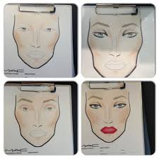 The only left step is cheeks makeup. Step By Step Mac Face Chart Maquillaje
