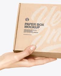 Matchbox type mini gift boxes template. Paper Box In A Hand Mockup In Box Mockups On Yellow Images Object Mockups Paper Box Box Mockup Creative Words
