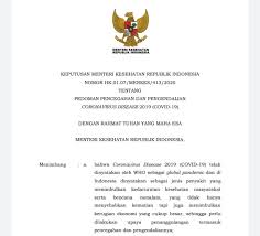 Sekretariat Kabinet Republik Indonesia Perkenalkan Istilah Probable Inilah Isi Kepmenkes Pedoman Pencegahan Dan Pengendalian Covid 19 Sekretariat Kabinet Republik Indonesia