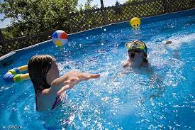 Playing Marco Polo For Hours In The Pool Cool Swimming Pools Swimming Pool Games Best Swimming