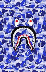 Find the best bape wallpaper hd on getwallpapers. Bape Shark Blue Wallpaper Bape Shark Wallpaper Bape Wallpapers Iphone Homescreen Wallpaper