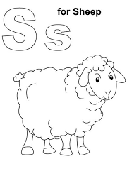 S Is For Shaun The Sheep Coloring Page Free Printable Coloring Elmo Coloring Pages Free Printable Coloring Pages