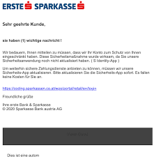 Improved erste netbanking service for business clients, as well as redesigned login page for private clients. Erste Bank Sparkasse Phishing Aktuell E Mail Kundeninformation