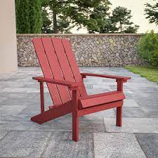Amazon Com Flash Furniture Charlestown All Weather Adirondack Chair In Gray Faux Wood Furniture Decor In 2021 Adirondack Chair Outdoor Decor Outdoor Chairs