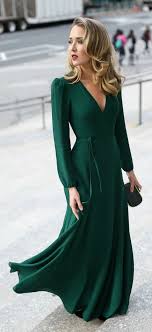 Whether you're after something whimsical, or your want to make a statement with a bold colored dress, there's dresses for every occasion and taste in this blog. 30 Dresses In 30 Days Black Tie Wedding Guest Emerald Green Long Sleeve Floor Length Wrap Dress Black Tie Wedding Guests Green Wedding Dresses Classy Dress