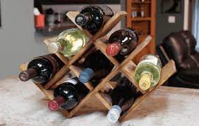 The placement of the framing nails on this simple wine rack is going to require some careful measurement. 19 Homemade Wine Rack Plans You Can Diy Easily