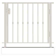 Garde corps terrasse avec portillon. Portillon Pour Garde Corps En Fer Forge Dominique Leferronnier