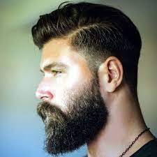 Fading A Beard Low Taper Fade With Hard Side Part Beard Styles Hair And Beard Styles Beard Styles For Men