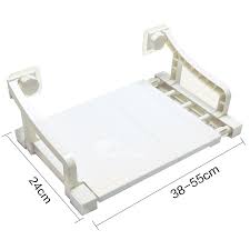 This towel bar will add a elegant touch to any bathroom. Plastic Towel Rack Flexible Bathroom Abs Suction Cup