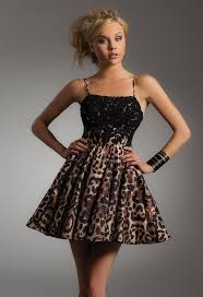 Animal Print Dress With Lace Applique Long Sleeve Dress Formal Short Cocktail Dress Dresses