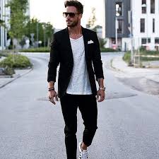 Black Blazer Outfit Men Trending Farewell Dressing Made Simple Mens Outfits Blazer Outfits Men Popular Mens Fashion