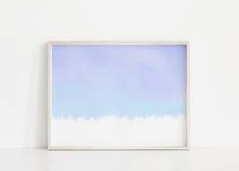 Light Blue Painting Sky Blue Art Print Blue And White Print Minimal Art Abstract Painting Blue Nursery Wall Blue Art Prints Minimal Painting Blue Painting