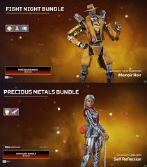 Fight Night Bundle An Purchase Bundle E2500 Rge Pathfinder Skin Memoir Noir Back Precious Metals Bundle 35 Discount Purchase Bundle 1800 Lobaskin Self Reflection Back Ifunny New pathfinder skin bundle fight night event times changed apex legends this new apex legends video covers the new. ifunny
