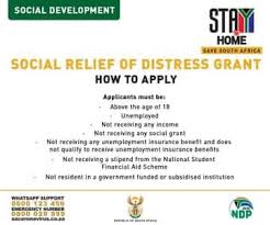 Check spelling or type a new query. Acvv Robertson The Special Covid19 Social Relief Of Distress Grant The Amount To Be Paid To Qualifying Applications Will Be R350 Per Month From May October 2020 The Qualifying Criteria