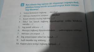 Berikut bospedia memberikan soal uas bahasa jawa kelas 5 sd/mi. Soal Bahasa Jawa Kelas 7 Brainly Co Id