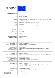 Noul model cv europass, in romana si engleza. Cv Europass English Model