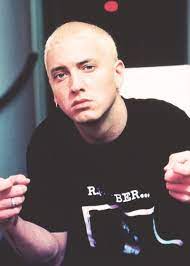 Eminem performed this at the 2000 mtv video music awards, in a very memorable performance. Blonde Eminem Eminem Eminem Slim Shady Rap God