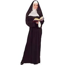 Funworld Mother Superior Nun Black One Size Standard Nun Costume Dress Up Costumes Sisters Dress