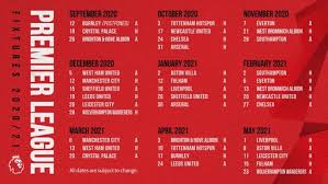Here is the complete fixtures of premier league. Manchester United Complete 2020 21 Season Premier League Fixtures