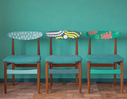 These stylish chairs easily work in any room in your home. Patterned Mid Century Modern Chairs Annie Sloan