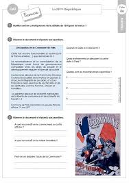 Cm2 Histoire La 3eme Republique Exercices Corriges En 2020 Histoire Cm2 Cm2 Republique