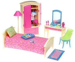 Factory Sealed Barbie Decor Collection Bedroom Playset 2003 Barbie Bedroom Furniture Baby Doll Furniture Barbie Bedroom
