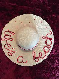 Life S A Beach The Personalised Hat Bag Company See Facebook And Instagram Bespoke Hats Hats Bags