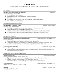 The internship resume includes experiences not typically found on an employment resume. Sports Marketing Internship Resume Templates At Allbusinesstemplates Com