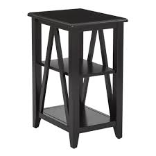 Osp Home Furnishings Black Santa Cruz Small Side Table Stcz08 Bk In 2020 Black End Tables Black Accent Table Contemporary Side Tables