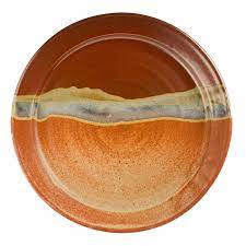 Bread platter/paint your own pottery. Handmade Ceramic Serving Platter Aztec Sunrise Sunset Canyon Pottery
