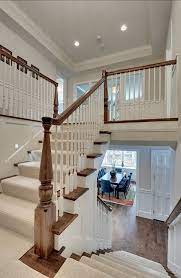 I Like How It Splits Bit Have It Somewhere Else Like At The End Of Your Hall Way It S About More Than Golfing Boating Home Staircase Design House Stairs
