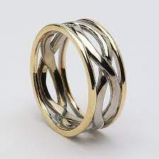 Infinity Knot Ring With Trim Infinity Ring Wedding Celtic Wedding Rings Celtic Knot Ring