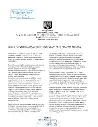 Reprezintă orice informații privind o persoană fizică identificată sau identificabilă; Prelucrarea Datelor Cu Caracter Personal Primaria Orasului Avrig