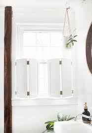 Keep your bathroom design clean, bright and streamlined with diy shutters specially designed for bathroom use. Diy Interior Window Shutters The Merrythought
