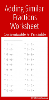 Adding Similar Fractions Worksheet Fractions Worksheets Fractions Teaching Fractions