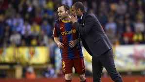 Image result for INiesta bids farewell to barca