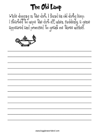 creative writing exercise worksheet education otosection
