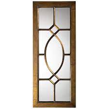 This mirror is made in america with plate glass, rather than import float glass, which has no imperfections, will not streak over time and has a sharp, clear image which gives off a brilliant effect. Delacora He 60108 Dayton 53 Tall X 21 Rectangular Window Pane Art Deco Inspired Wall Mirror Aged Bronze Home Decor Mirrors Accent Mirror Accuweather Shop